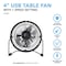 Perfect Aire Perfect Aire 6 in. H X 4 in. D 1 speed Table Fan 1PAFD4 - alternate 2